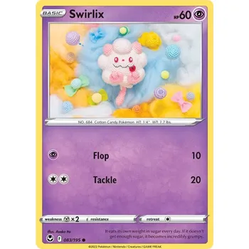 Sběratelská karetní hra Swirlix 083/195 - Silver Tempest Typ karty: Non-Holo