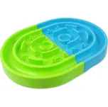 Miska DOG FANTASY Bludiště protihltací zelenomodrá 40x30x4,8cm