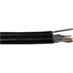 Planet KAB-FTP5E-D-PVCPEM-X FTP, drát, 4pár, Cat 5e, PE+PVC venkovní dvouplášť, ocelové nosné lanko, Fca, 305m