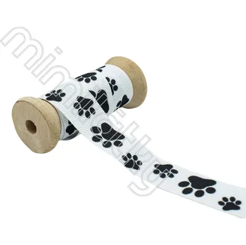 Stuha Stuha černé tlapky 25 mm