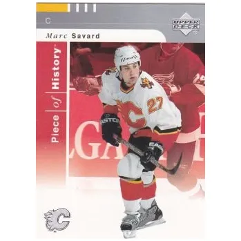 Sběratelská karetní hra řadová karta MARC SAVARD 02-03 Piece of History číslo 16