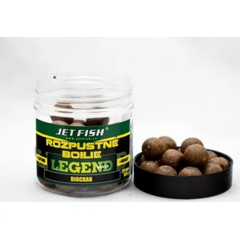 Boilies Jetfish Jet Fish Rozpustné Boilie Legend Range - Biocrab - 24 mm/250ml