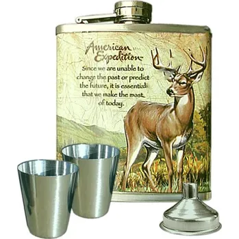 Placatka Placatka Jelen s pohárky (likérka s motivem jelena)