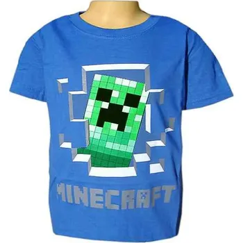 Chlapecké oblečení Tričko dětské Minecraft modré (tričko pro děti)