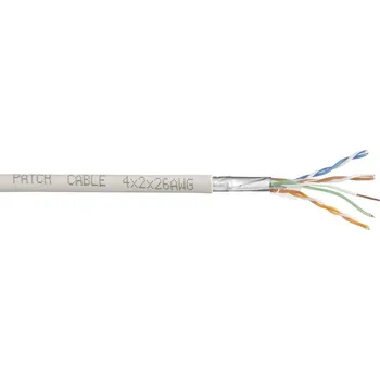 Síťový kabel TRU COMPONENTS ethernetový síťový kabel CAT 6 SF/UTP 4 x 2 x 0.27 mm² bílá 10 m