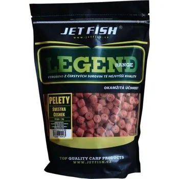 Jetfish Jet Fish Legend Range pelety - ŠVESTKA/ČESNEK - 12mm/1kg