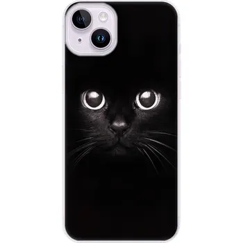 Pouzdro na mobilní telefon Odolné silikonové pouzdro iSaprio - Black Cat - iPhone 14 Plus