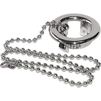 Nývlt Plastová rozetka chromová průměr 26mm s řetízkem