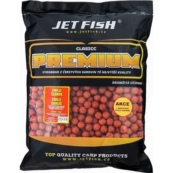 Boilies Jetfish Jet Fish Premium Classic Boilie - Chilli/Česnek - 24mm/5kg