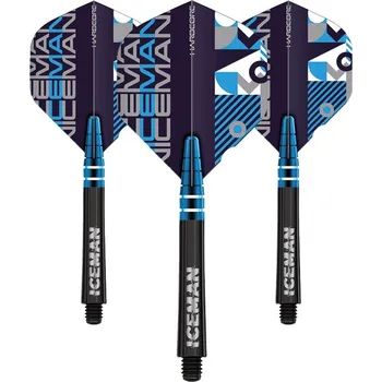 Příslušenství pro šipky Red Dragon Sada letek a násadek - Gerwyn Price Iceman Combo - Blue