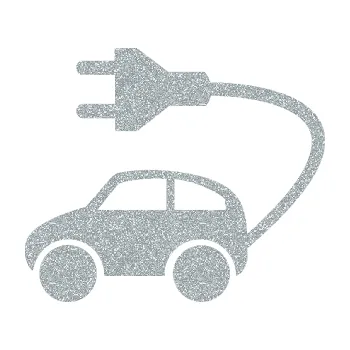 samolepka Elektro auto 002 levá symbol zásuvka (91 - Ultra Metalic stříbrná metalíza) SAMOLEPKA NA AUTO, NÁLEPKA, FÓLIE, POLEP, TUNING, VLASTNÍ TEXT, TISK, AUTOSAMOLEPKY.cz, POLEPY, OBRÁZEK, LOGO, 3D STICKERS