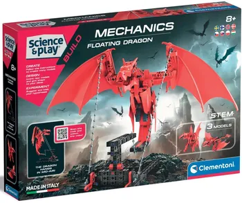 Dětská vědecká sada Clementoni Science&Play Mechanická laboratoř 3v1 Vznášející se drak