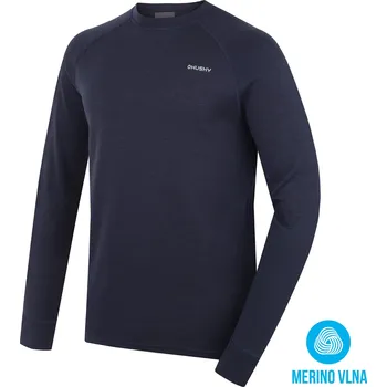 Pánská mikina Husky Pánská merino mikina Aron M XXL, dk. blue