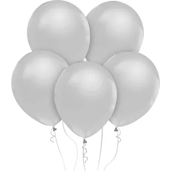 Party dekorace Balónky Silver, B&C, 30 cm, 50 ks.