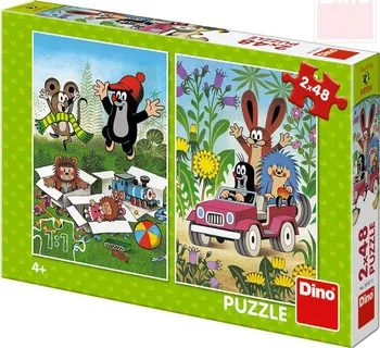 Puzzle Dino Krtek 2 X 48 dílků