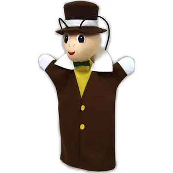 plyšák Cvrček 28cm hnědý, maňásek