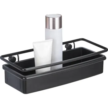 Koupelnový nábytek Police do koupelny MOLINELLA, černá, nerez, WENKO