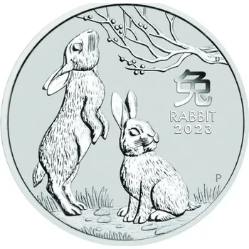 Stříbrná mince 1/2 Oz Lunar Series III Year of the Rabbit 2023