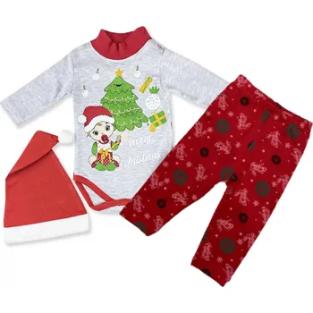 Kojenecká souprava 3-dílný vánoční set Christmas 80