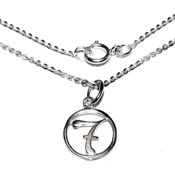 Přívěsek Stříbrný přívěsek číslo - sedmička na řetízku - P708/brill (Sada přívěsek sedmička na řetízku)