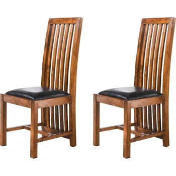 CAMBRIDGE Židle z akácie 43x50x109 med, lakovaná, sada 2 kusů