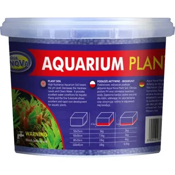Dekorace do akvária AQUA NOVA Akvarijní substrát Plant Soil černý 4kg/3l