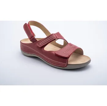 Dámské sandále MEDISTYLE zdravotní dámský sandál Šárka Barva: Červená, Velikost EU: 42