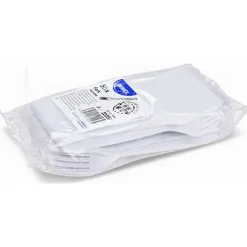 Jednorázové nádobí Vidlička plastová 18,5cm 50ks PP opakovaně použitelná