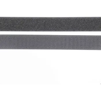 Pro Háčkování Suchý zip, 20 mm, komplet antracit