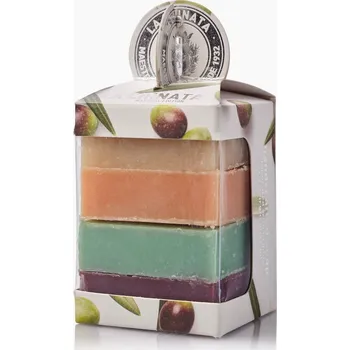 Kosmetická sada LA CHINATA Dárkový Balíček Voňavých Řemeslných Mýdel, 4 Ks