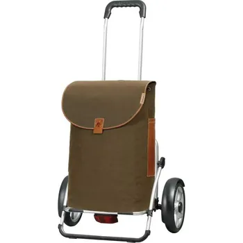 Nákupní taška Nákupní taška na kolečkách Andersen Royal Shopper Plus Saira khaki, 55l