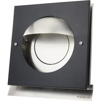 Větrací mřížka Nerezová větrací mřížka se stříškou a pachotěsnou zpětnou klapkou Kappa 150 BLACK , Ø 150 mm