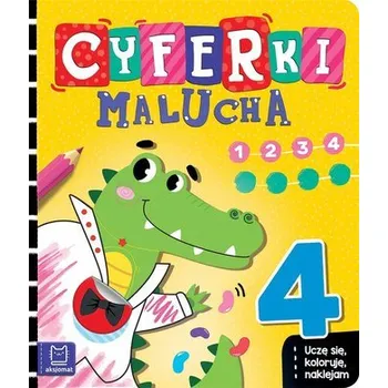 Cyferki Uczę się koloruję naklejam - Bator Agnieszka