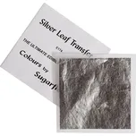 Sugarflair Transfer stříbrný plát 8 x 8 cm