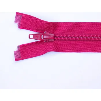 Zip Pro Háčkování Spirálový zip dělitelný 60 cm matný cyklámen