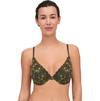 Souprava dámského spodního prádla Podprsenka push up PASSIONATA (4069-14), Velikost 70E, Barva zelená