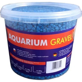 Dekorace jezírka AQUA NOVA Akvarijní štěrk modrý 5kg/3l