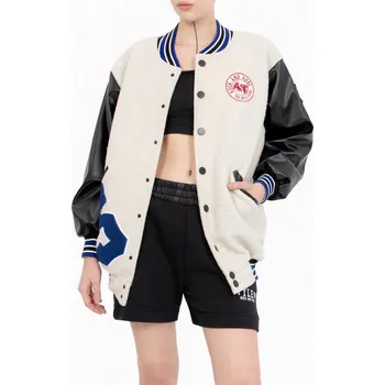 Dámský bomber #VDR Baseball White bombera L Černá