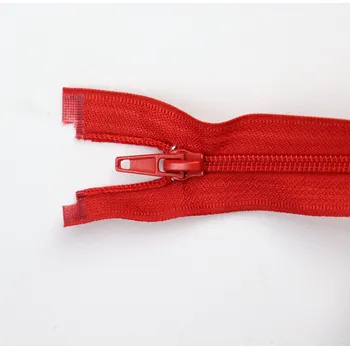 Zip Pro Háčkování Spirálový zip dělitelný 80 cm červený