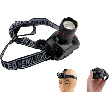 kempingová lampa LED čelovka se zoomem BZM001
