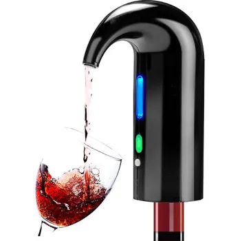 Dávkovač nápoje Hütermann Elektrický dávkovač a provzdušňovač na víno - Černý