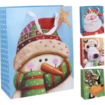 Deštník Taška dětská dárková Vánoce vel. L 30x40cm 4 druhy karton