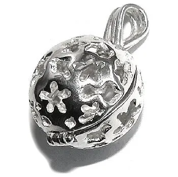 Přívěsek Stříbrný přívěsek kulatá klícka - P412 (Stříbrný přívěsek otevírací klícka na perlu přání)