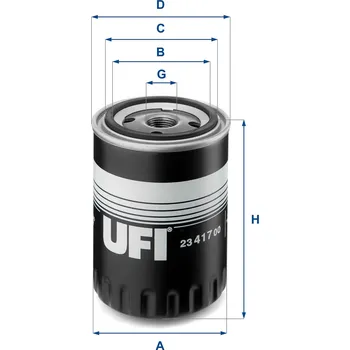 Olejový filtr Olejový filtr UFI 23.417.00
