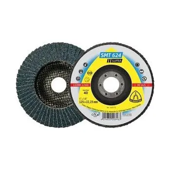 Brusný kotouč Klingspor KLG221184 Brusný lamelový talíř SMT 624, nerez, ocel, 115x22,23 mm, P80