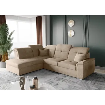 Sedací souprava Rozkládací sedací souprava do L - Bono - světle hnědá Varianta: Levá