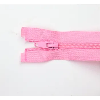 Zip Pro Háčkování Spirálový zip dělitelný 80 cm světle růžový