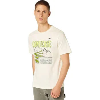 Pánské tričko tričko Converse Alien Mountain Graphic/10023998 - A01/Egret M