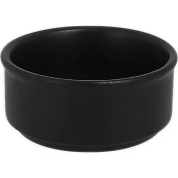 Omáčník RAK Porcelain RAK Miska Ramekin stohovatelný 10 cl, černá | RAK-NFBABR02BK