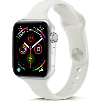 Řemínek na hodinky AW Jednobarevný SLIM řemínek na Apple Watch - Sloní kost Šířka uchycení řemínku: 44/45/46/49mm, Barva: Sloní kost IR-TA0229